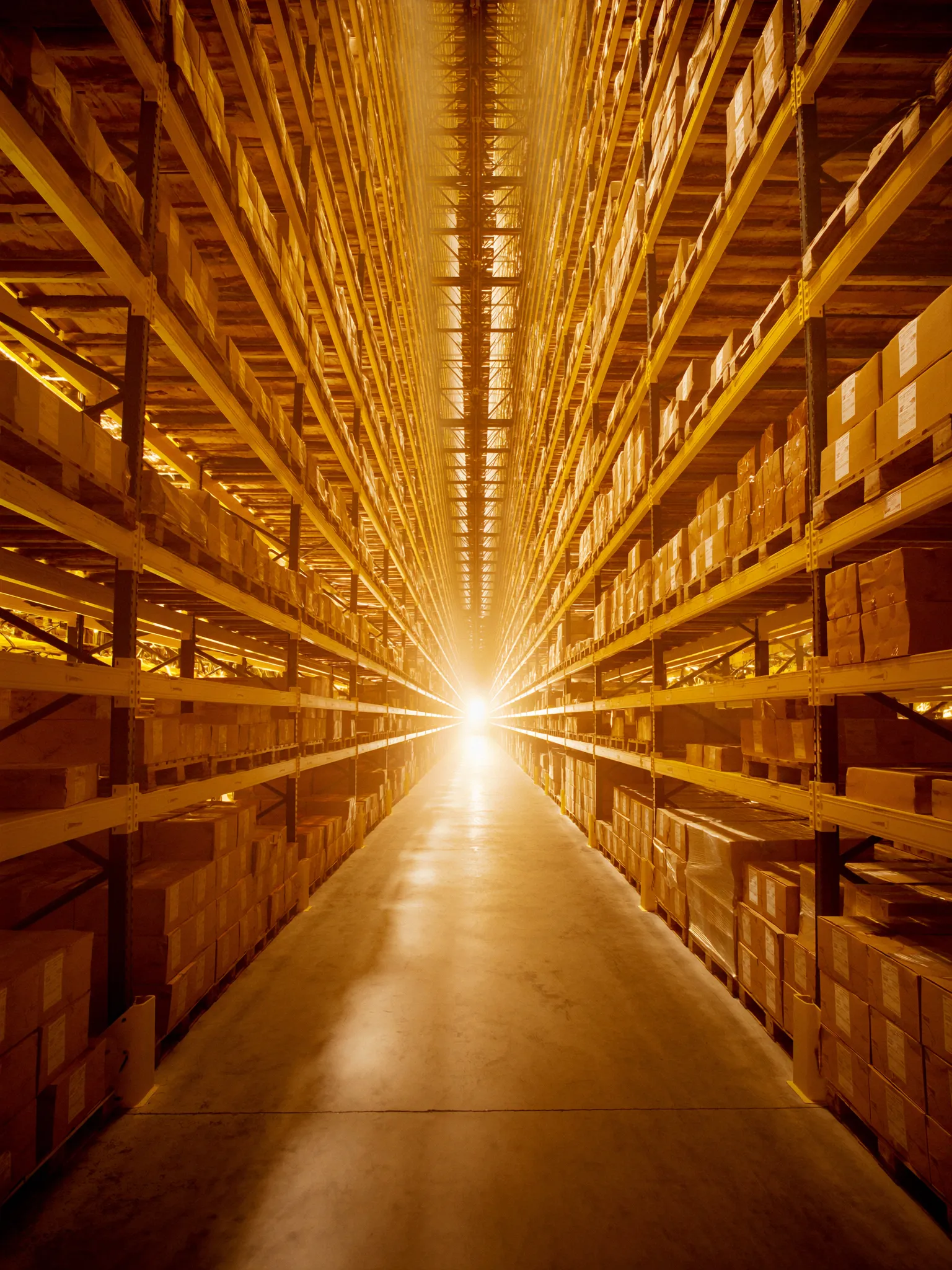 Warehouse aisle