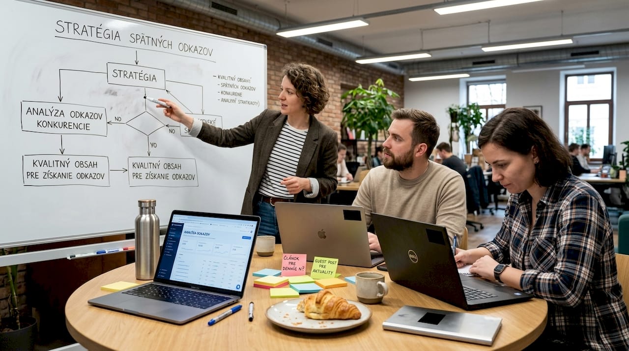 Malý tím si sadol a vymýšľa, ako efektívne budovať spätné odkazy pre lepšie SEO.