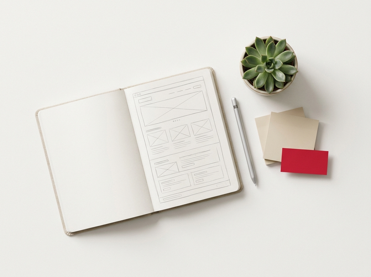 Wireframe a dizajn procesu redesignu webstránky – TechWeb