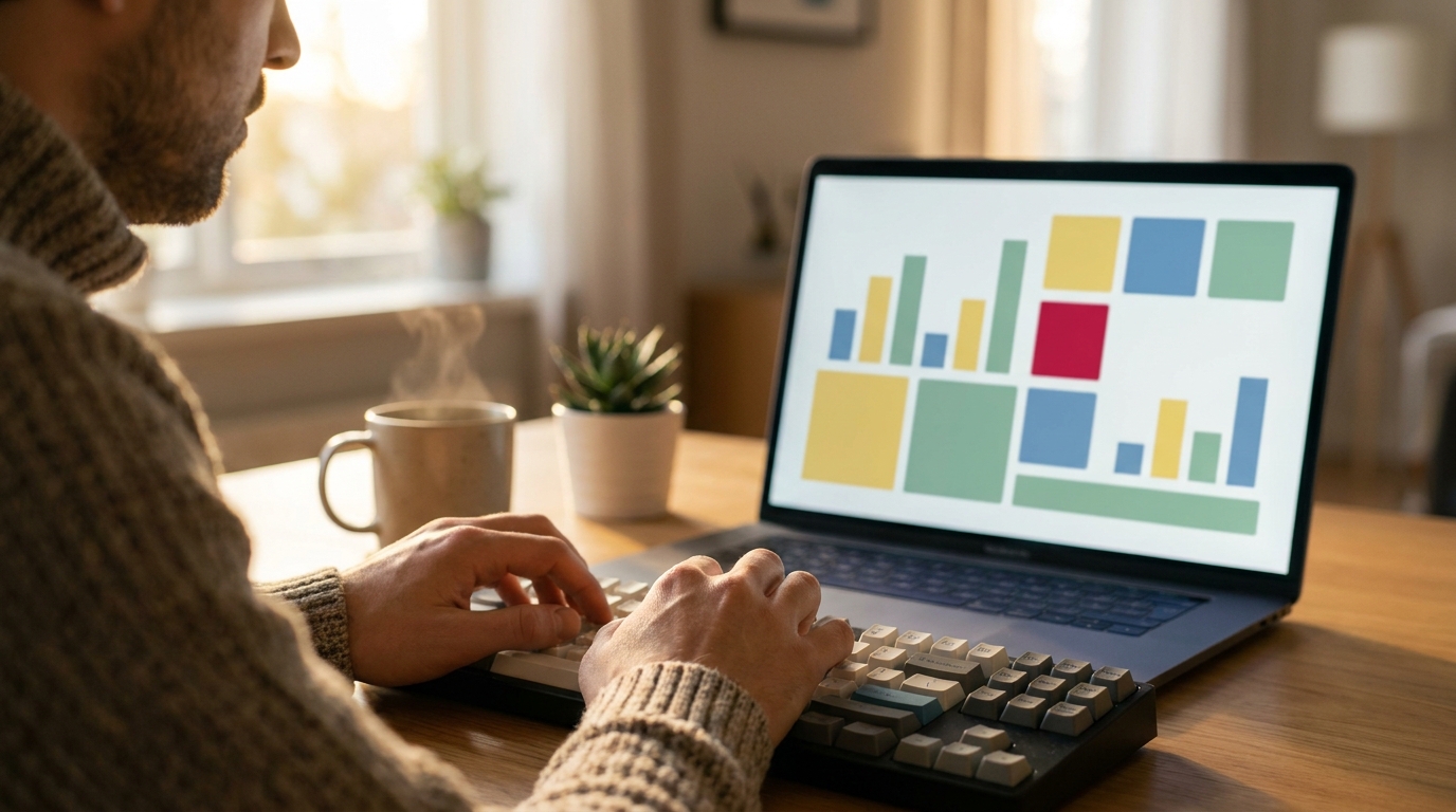 Vývojár analyzuje dashboard s metrikami vyhľadávania Meilisearch