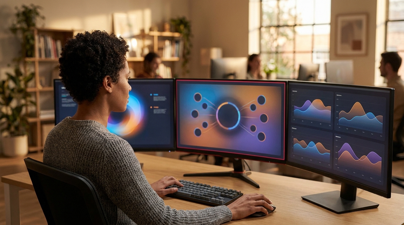 DevOps inžinier monitoruje Kubernetes dashboard